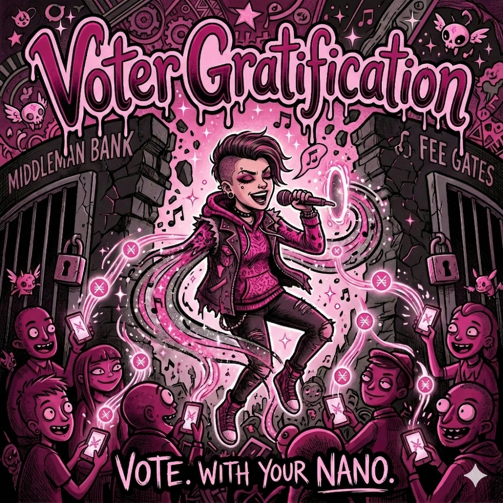 Voter Gratification Album Art - Hybrid Jhonen/Lisa Aesthetic